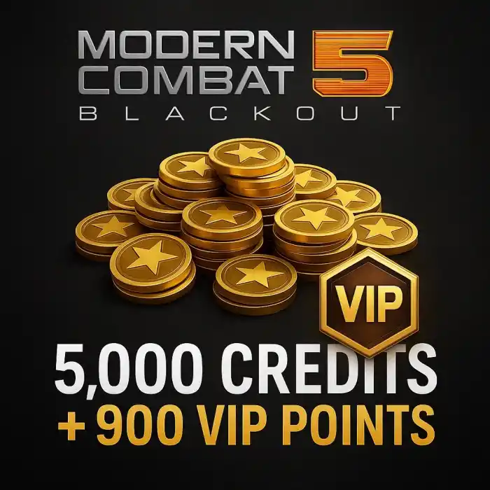 5,000 Crédits + 900 Points VIP