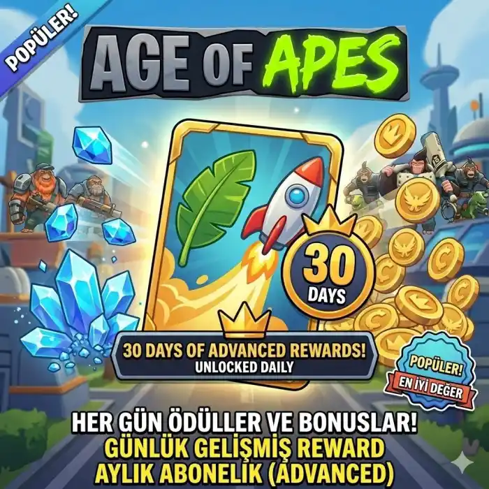 Age of Apes Gelişmiş Aylık Kartı