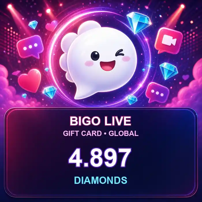 Bigo Live 4897 Diamonds