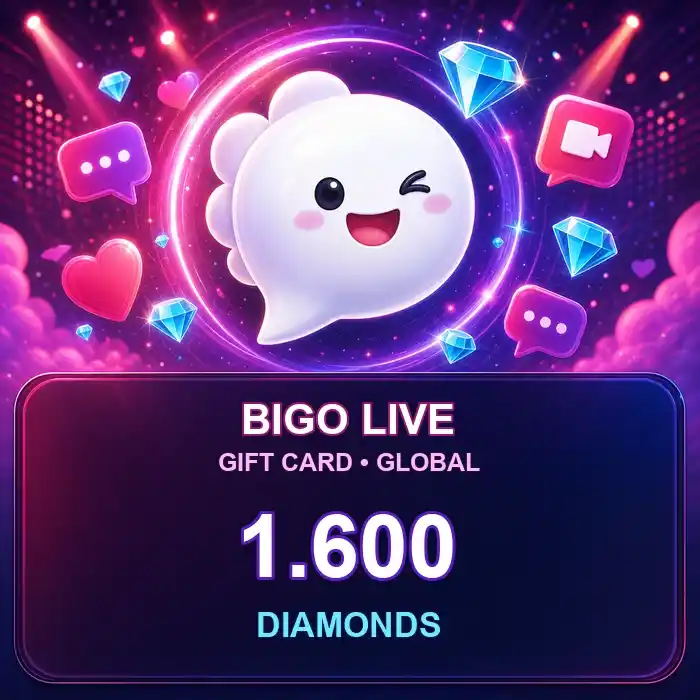 BigoLive Gift Card (Global) 1600 Diamonds