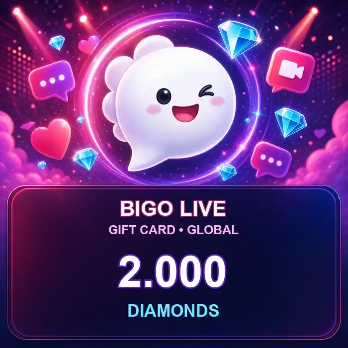 BigoLive Gift Card (Global) 2000 Diamonds