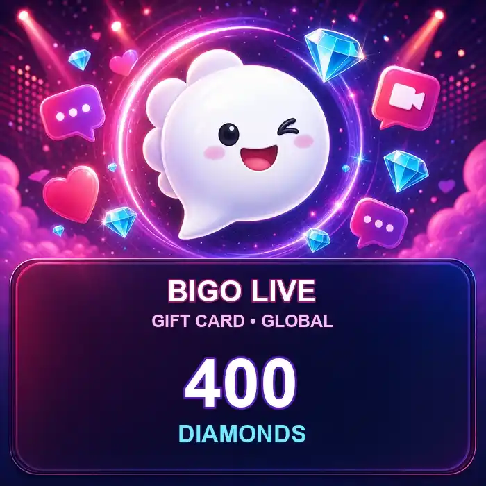 BigoLive Gift Card (Global) 400 Diamonds
