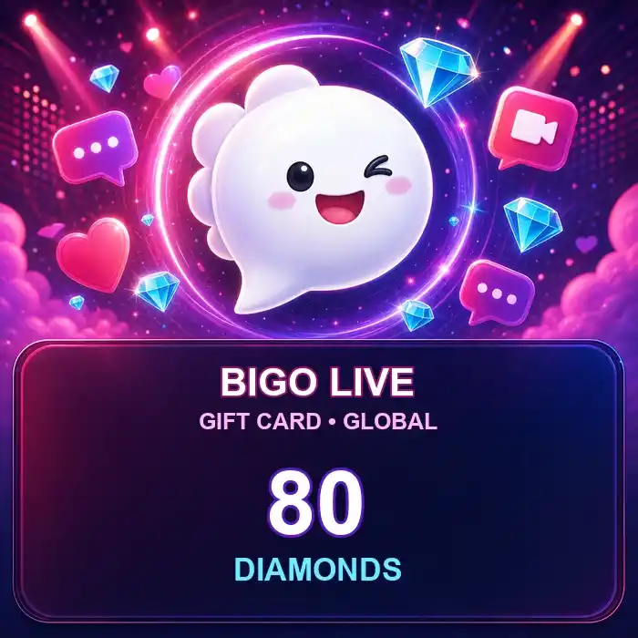 BigoLive Gift Card (Global) 80 Diamonds