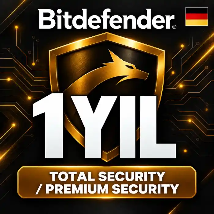 BitDefender 1Y license for Total Security or Premium Security (often 5 devices).