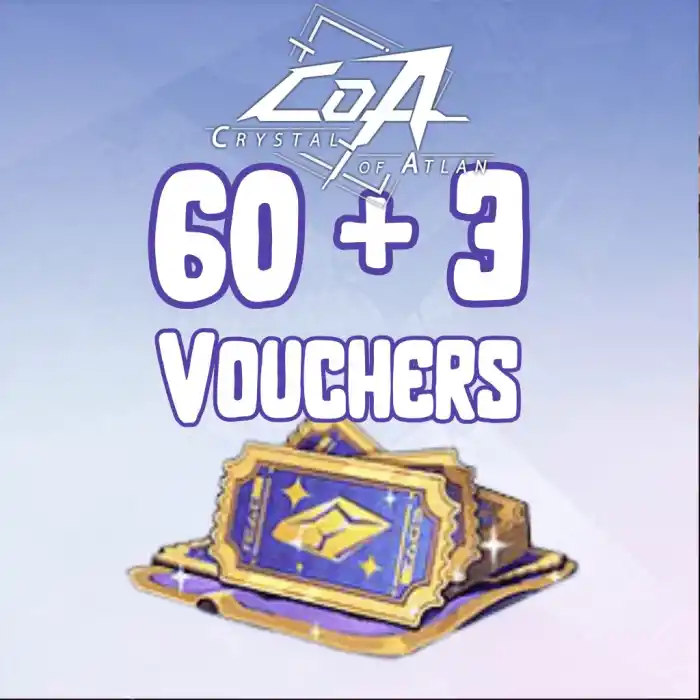 Crystal Of Atlan 60 Vouchers + 3 Bonus