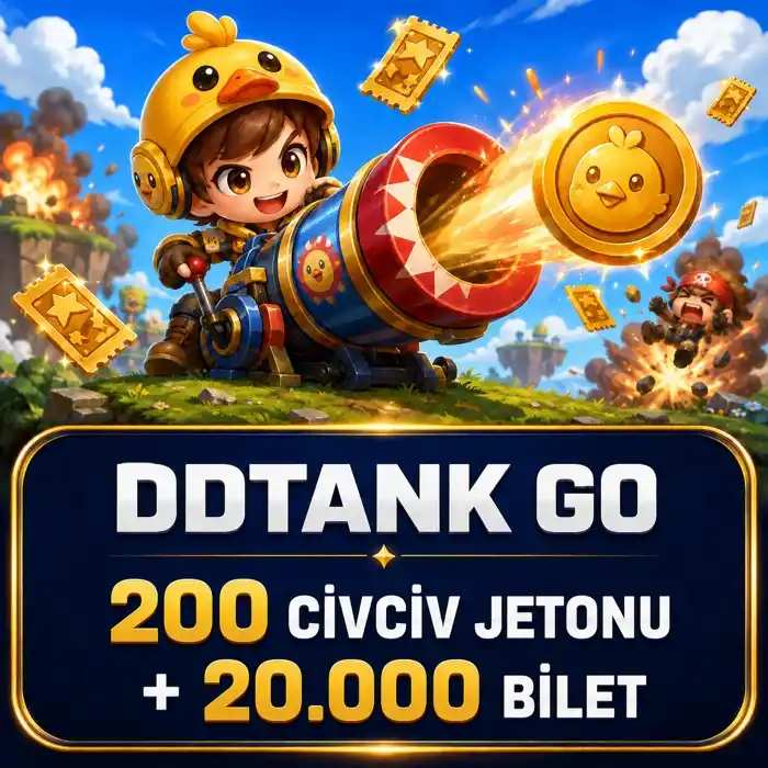 DDTank Go 200 Civciv Jetonu + 20.000 Bilet
