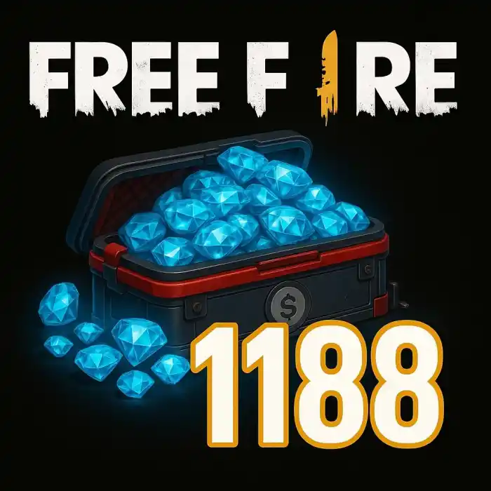 Free Fire 1080 + 108 Diamonds Global
