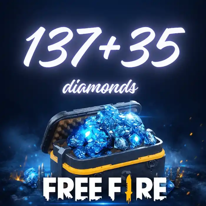 Free Fire 137 + 35 Extra Diamonds