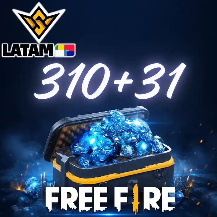Free Fire 310+31 diamantes