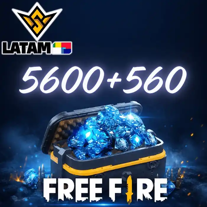 Free Fire 5600+560 diamantes