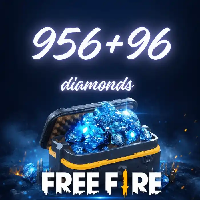 Free Fire 956 + 96 Extra Diamonds