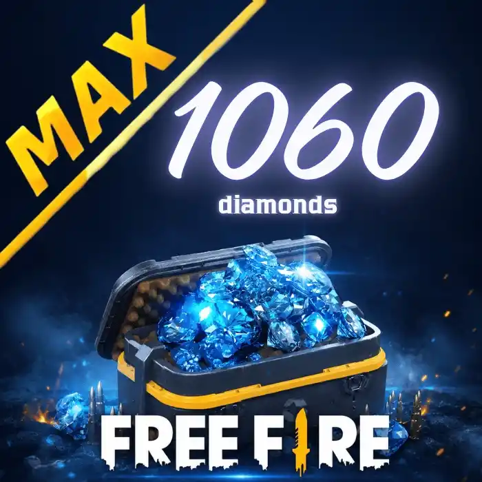 Free Fire MAX 1,060 Diamonds