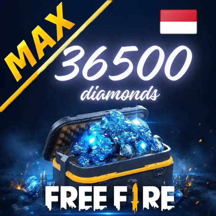 Free Fire MAX ID 36500 Diamonds
