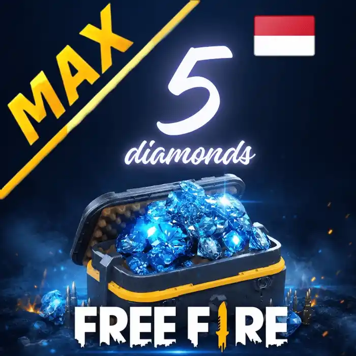 Free Fire MAX ID 5 Diamonds