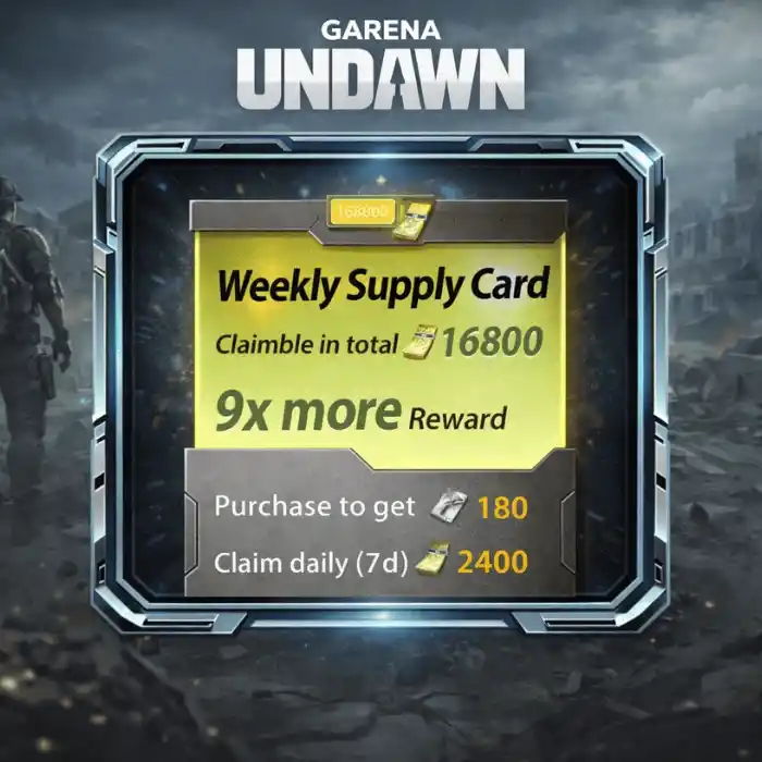 Garena Undawn Weekly Card