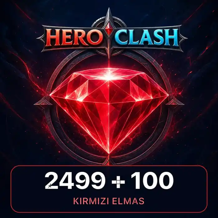 Hero Clash 2499 + 100 Kırmızı Elmas