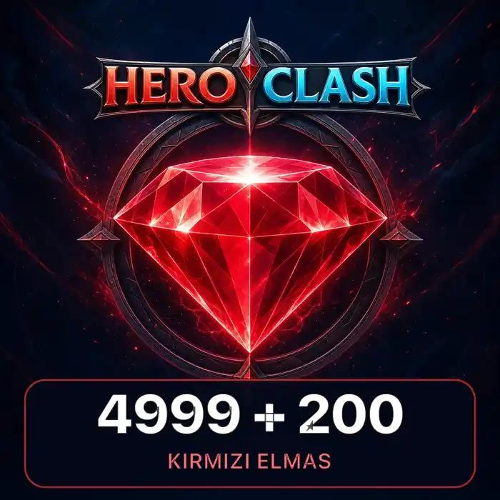Hero Clash 4999 + 200 Kırmızı Elmas