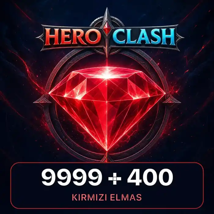 Hero Clash 9999 + 400 Kırmızı Elmas