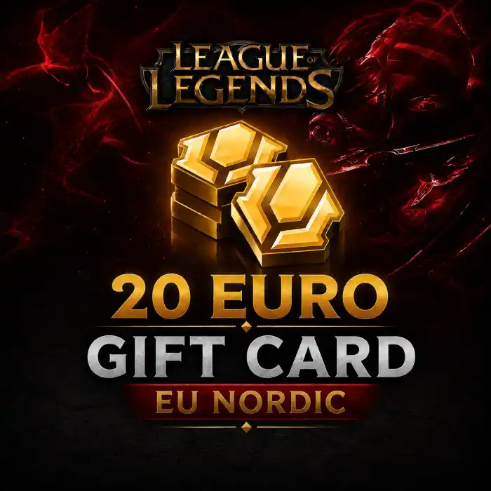 Carte-cadeau League of Legends de 20 euros EU Nordic