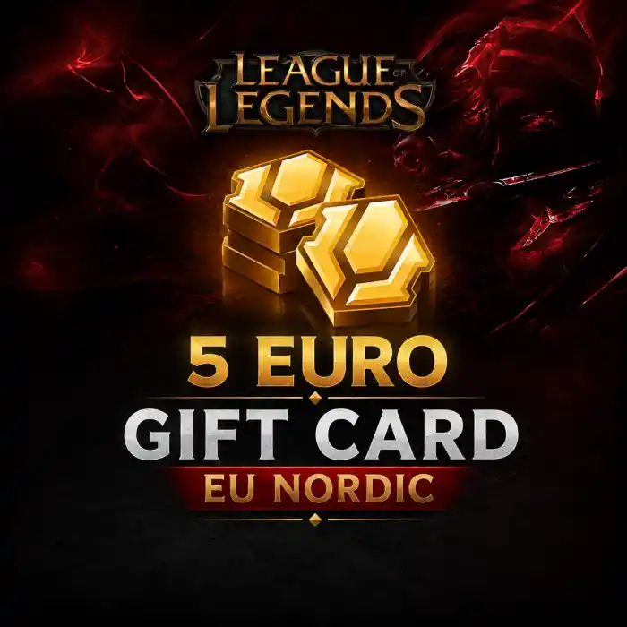 Carte Cadeau League of Legends de 5 euros EU Nordic