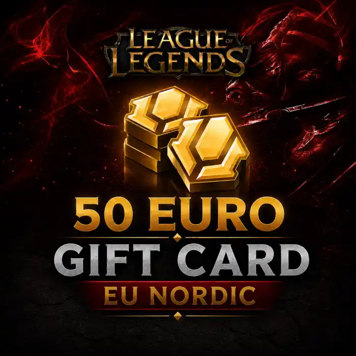 Tarjeta de regalo de 50 euros de League of Legends EU Nordic