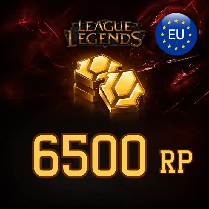 LoL 6500 RP EU Batı 50 EUR
