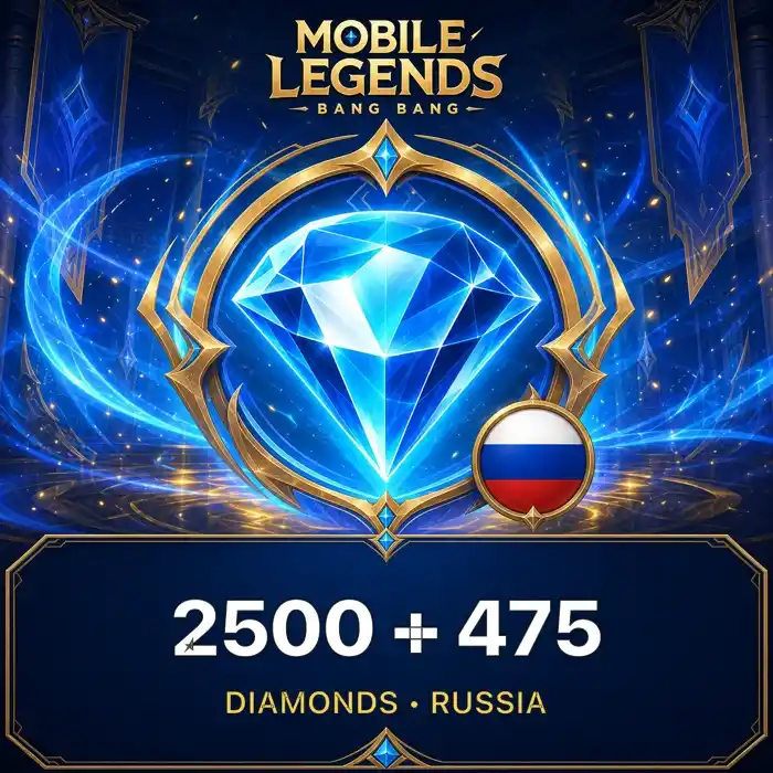 MLBB Rusya 2500+475 Diamonds