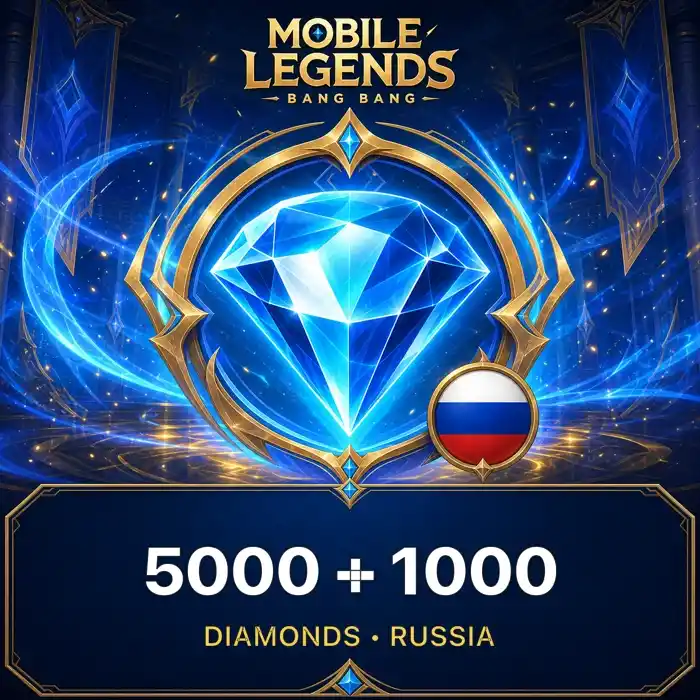 MLBB Rusya 5000+1000 Diamonds