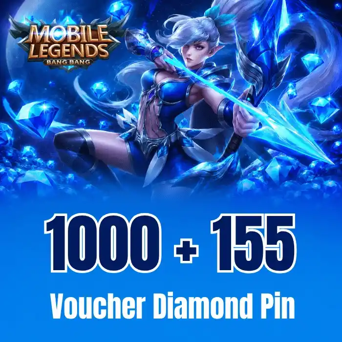 Mobile Legends 1,000 + 155 رمز ألماس إضافي