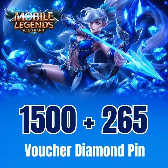 Mobile Legends 1,500 + 265 رمز ألماس إضافي
