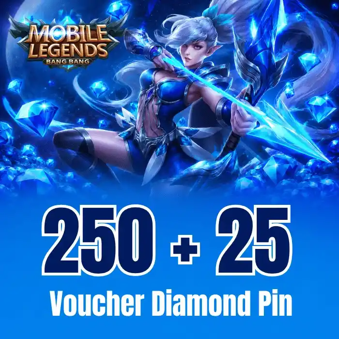 Mobile Legends 250 + 25 رمز ألماس إضافي