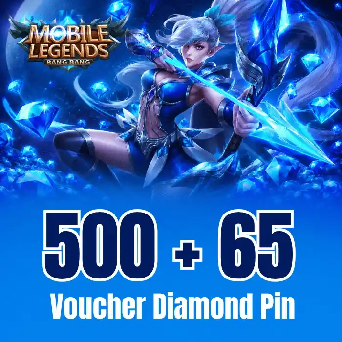 Mobile Legends 500 + 65 رمز ألماس إضافي
