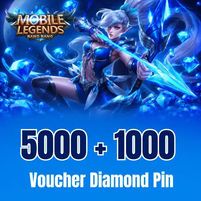 Mobile Legends 5,000 + 1,000 رمز ألماس إضافي