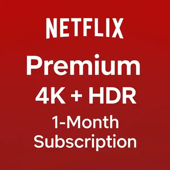 Netflix Premium 4K + HDR 1 Месечно членство