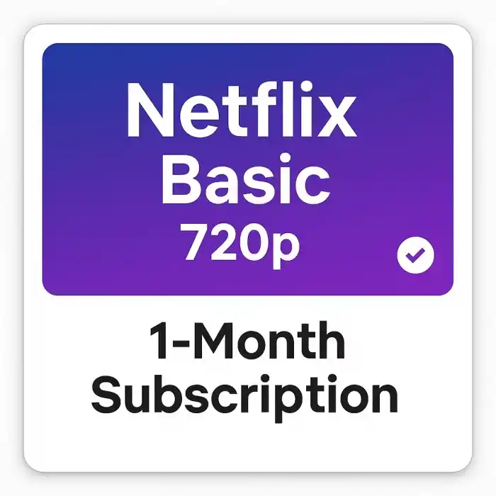 Netflix Основен 720p 1 Месечно членство