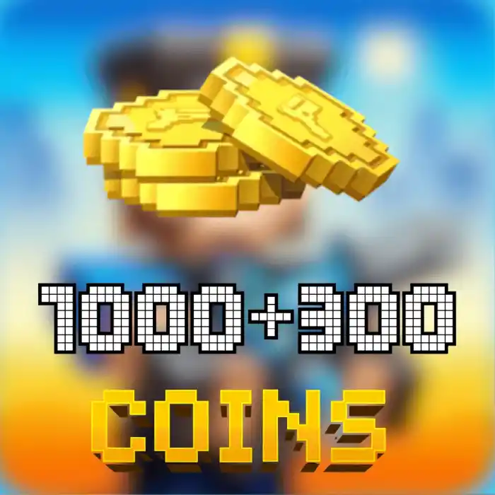Pixel Gun 3D 1300 (1000+300) Coins