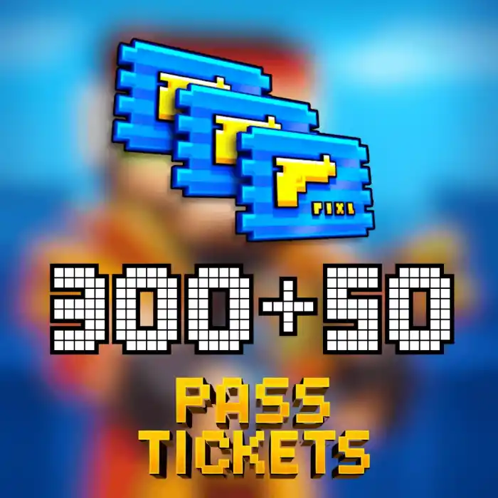 Pixel Gun 3D 350 (300+50) Pixel Pass Tickets