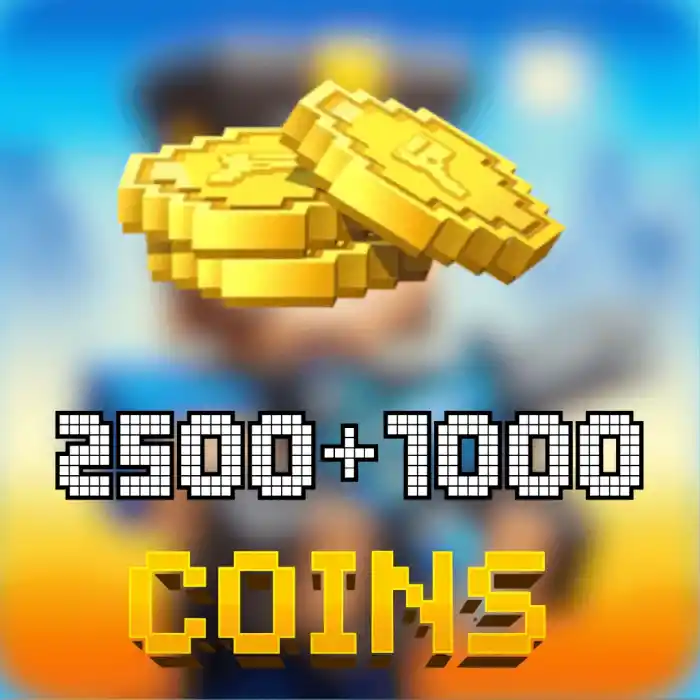 Pixel Gun 3D 3500 (2500+1000) Coins