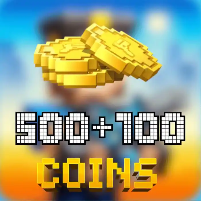 Pixel Gun 3D 600 (500+100) Coins