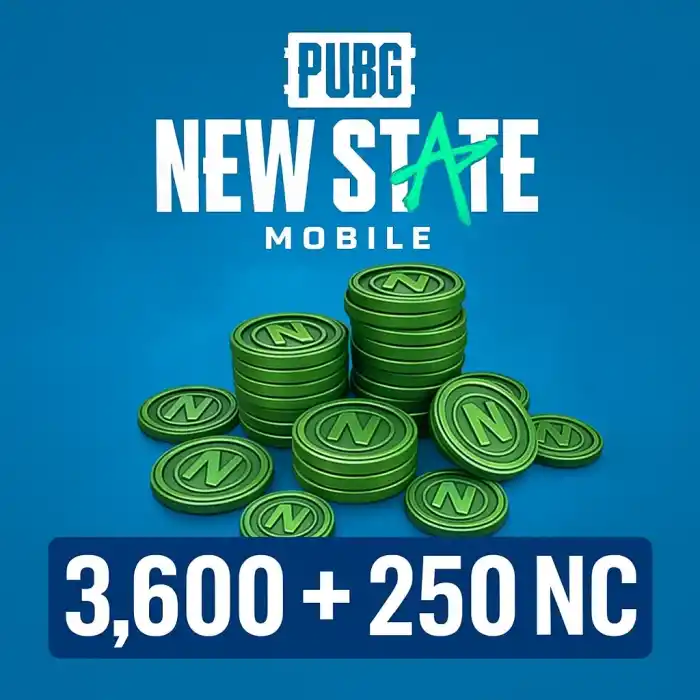 Pubg New State Mobile 3.600 + 250 Nc