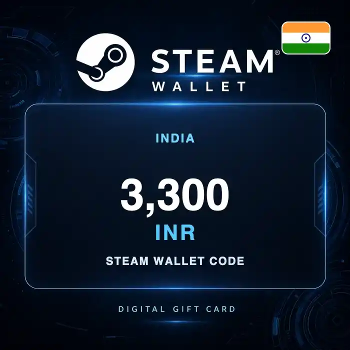 Steam Wallet 3300 Rupee IN