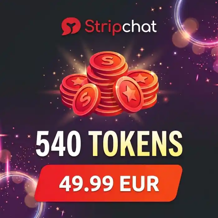 Stripchat 540 tokens 49.99 EUR