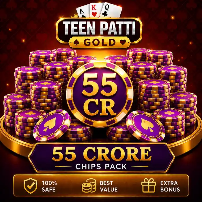 Teen Patti Gold 55 Cr Chips Pack