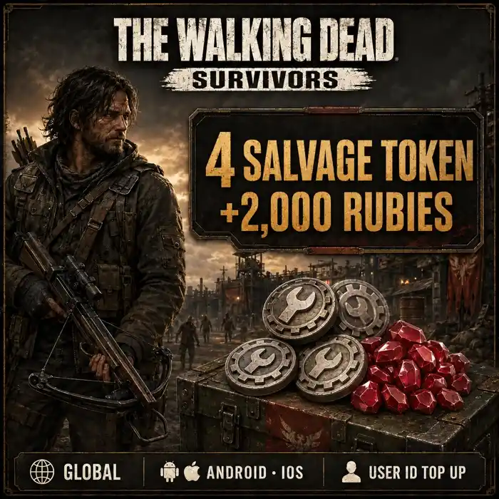 The Walking Dead: Survivors 4 Salvage Token+2,000 Rubies