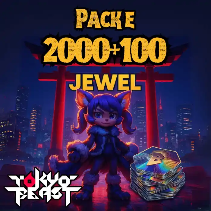 Tokyo Beast Jewel Pack E - 2000+100 Jewels