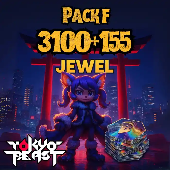 Tokyo Beast Jewel Pack F - 3100+155 Jewels