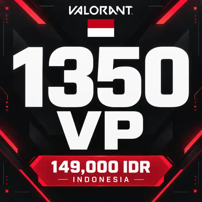 Valorant IDR 149,000 - 1350 VP