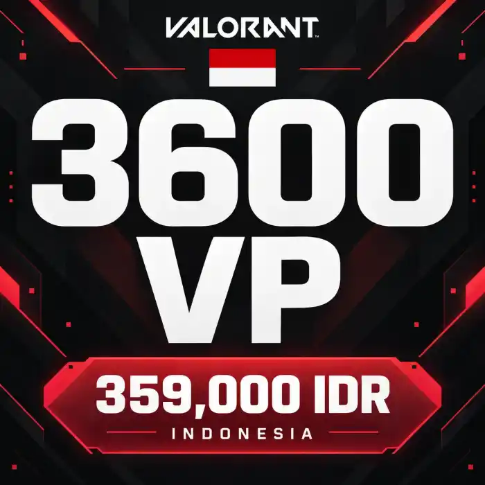 Valorant IDR 359,000 - 3600 VP
