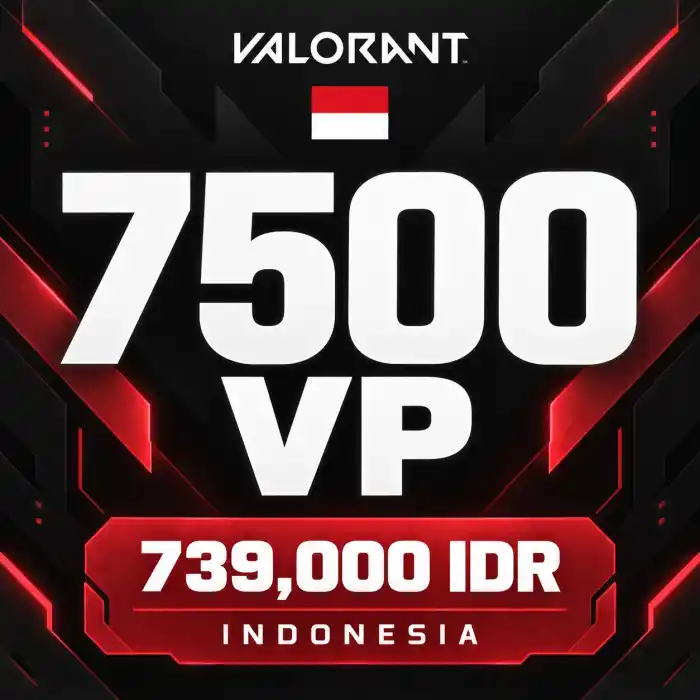 Valorant IDR 739,000 - 7500 VP