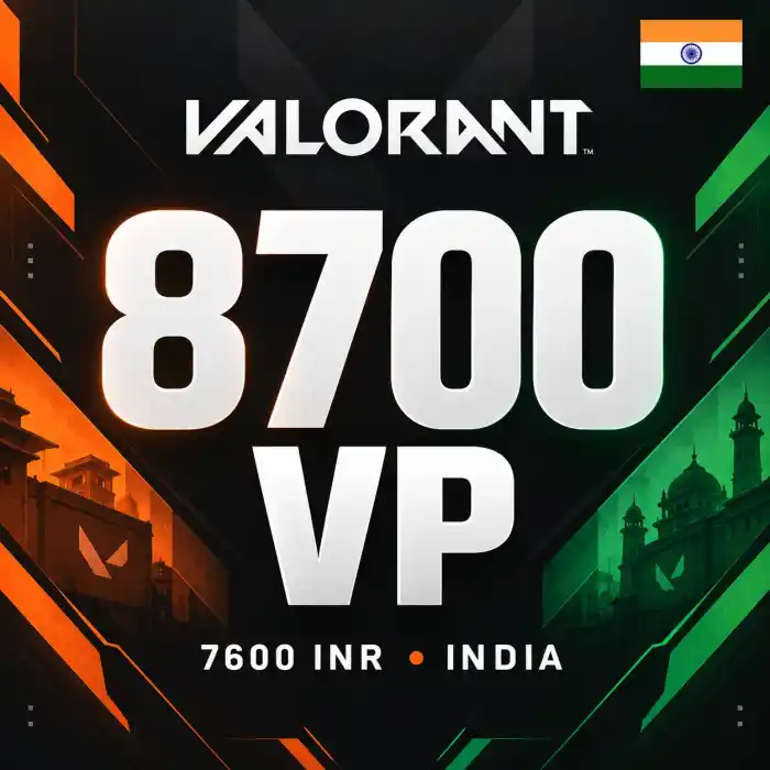 Valorant INR 7600 - 8700 VP
